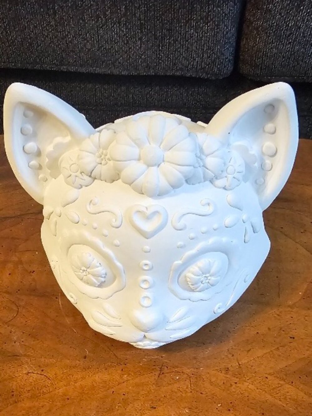 NEW Ready to Paint Cat Halloween Sugar Skull Day of the Dead Día de Muertos